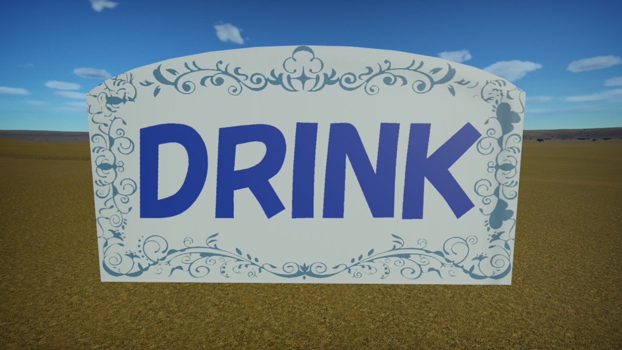 Roof Signboard Drink