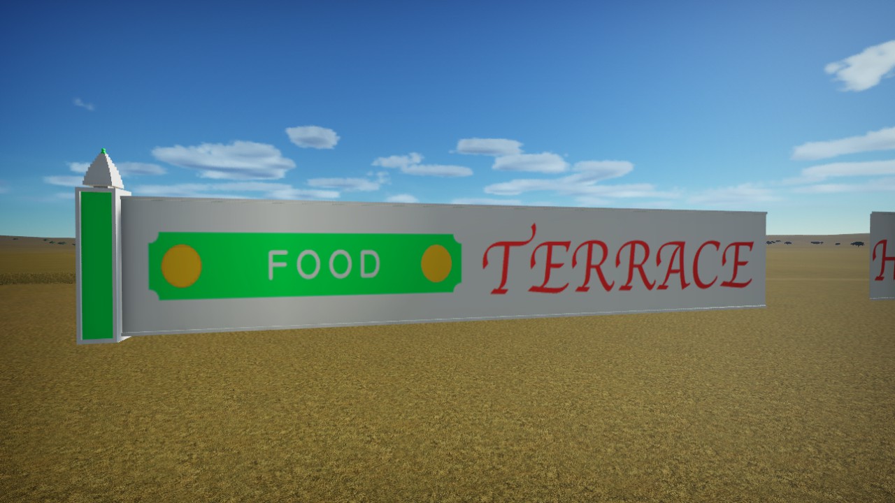 Terrace Himawari Sign Board Leftside