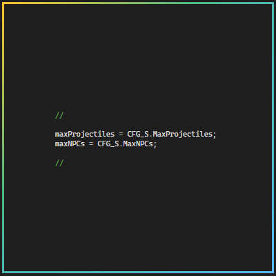 Spawn Limits (maxProjectiles, maxNPCs) – tModLoader Mod