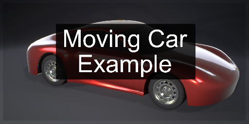 Moving Car Photo Scene Prop