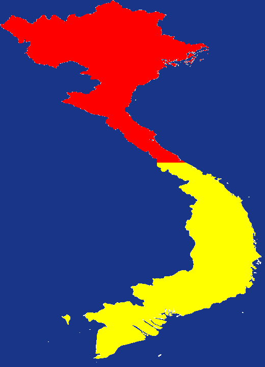 VietNam map 1954
