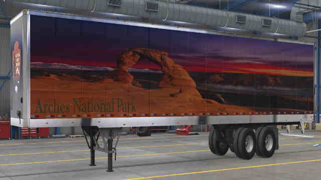 National Parks SKIN Pack 4 SCS 53ft Box Trailers ONLY