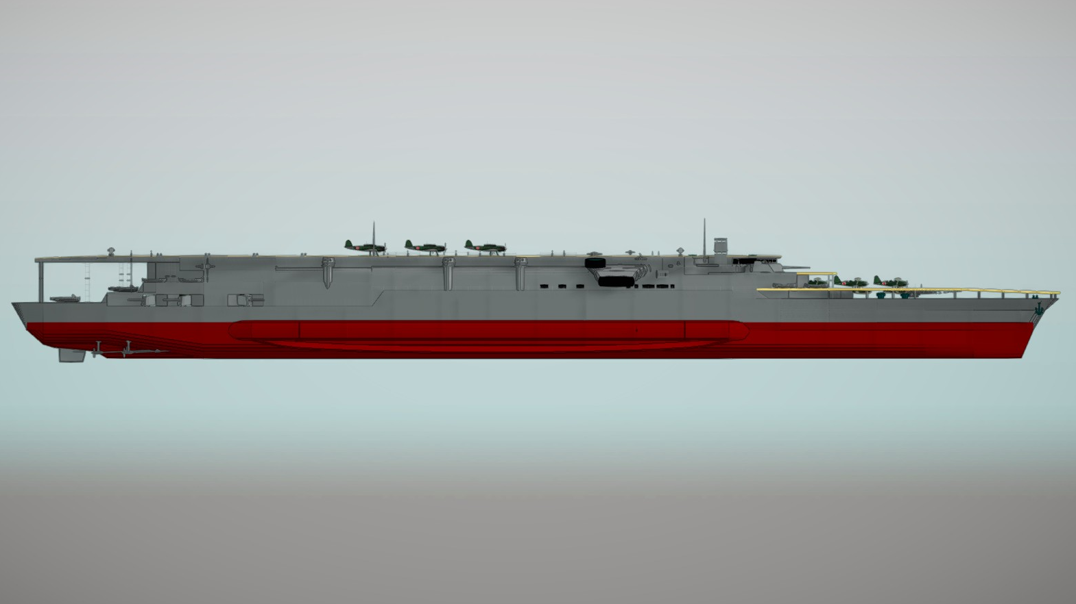 IJN-akagi-赤城(三段甲板）