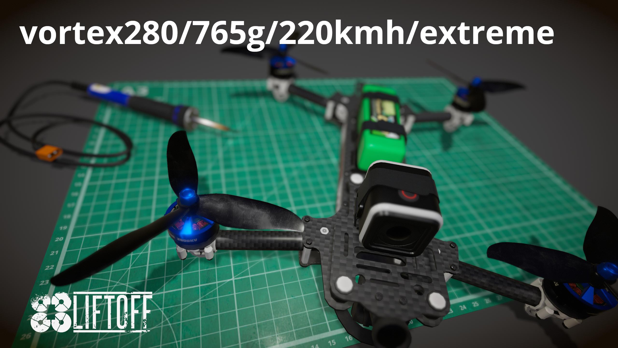 vortex280/765g/220kmh/extreme