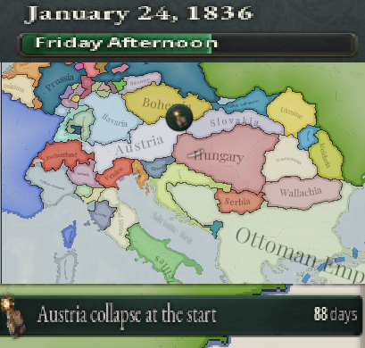 Austria collapse at the start