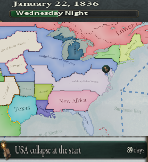 USA collapse at the start
