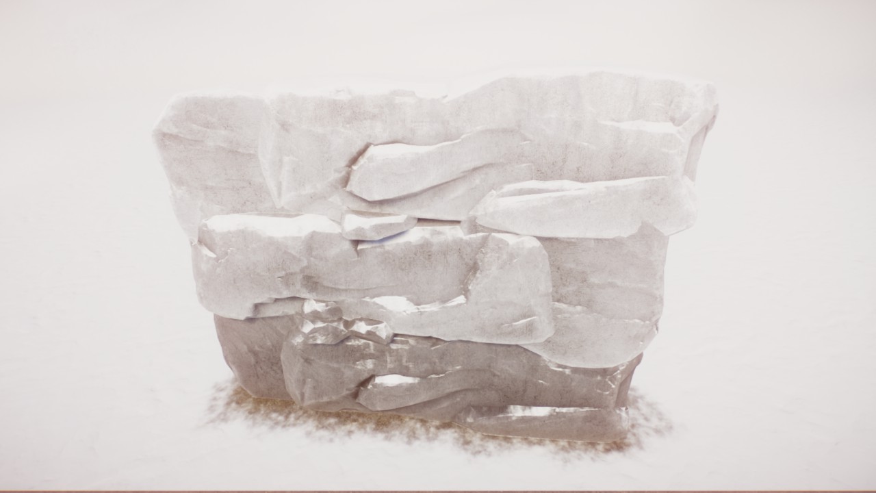Prop -  Arctic Rock Backdrop 01