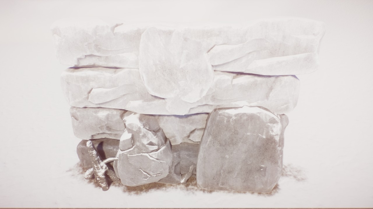 Prop -  Arctic Rock Backdrop 02