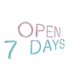 Open 7 days sign