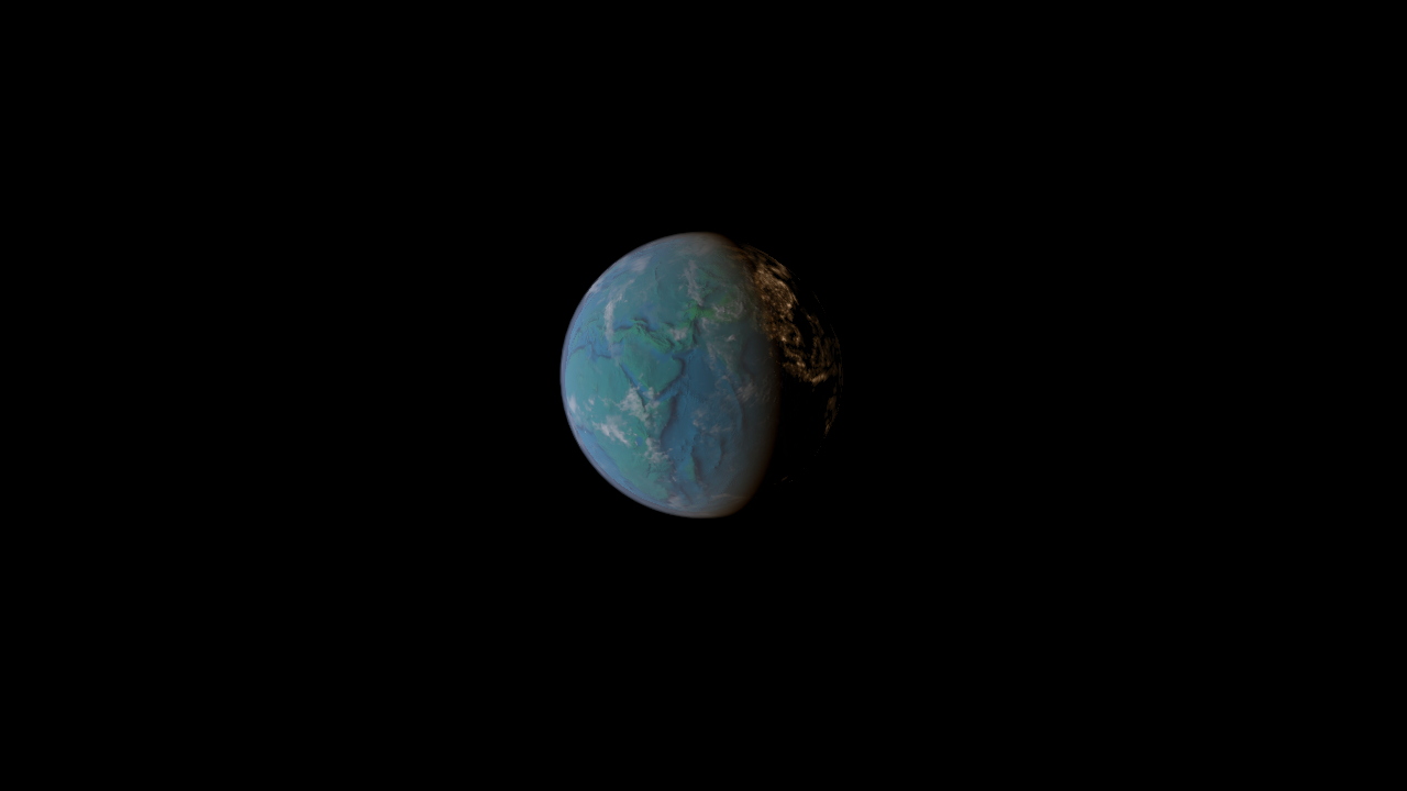 Earth with 3D Terrain