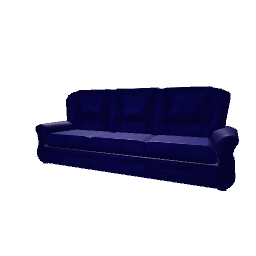 Leather Sofa_BLue