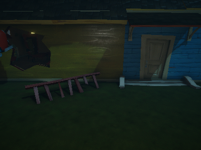 the neighbors house......