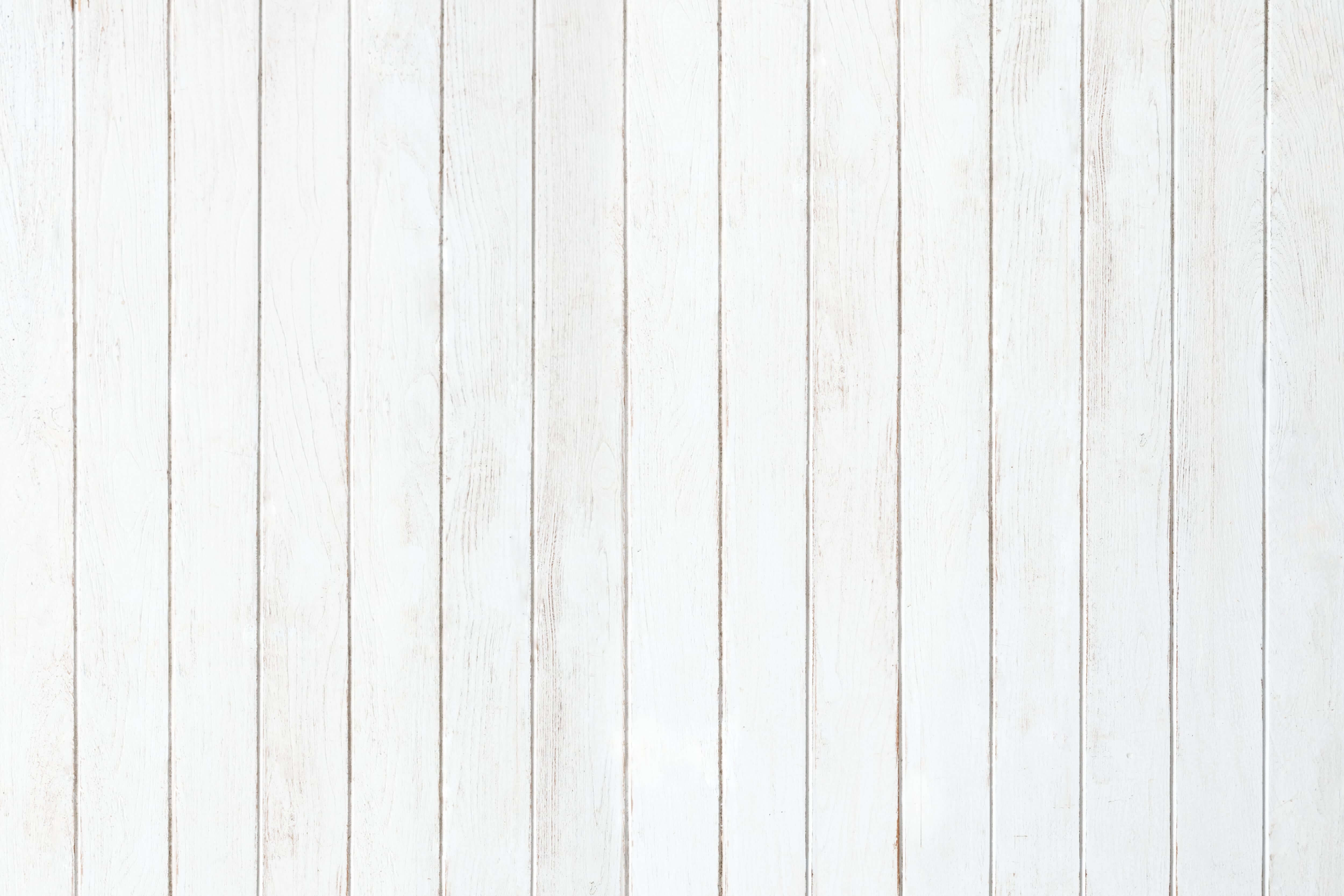 White Wood Panel Wallpaper