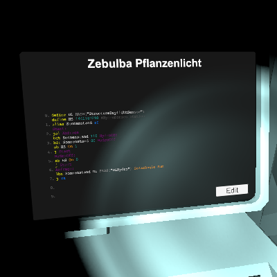 Zebulba Pflanzenlicht