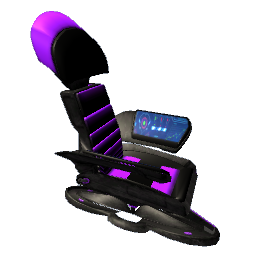 Gaming Alien Chair - Black & Purple