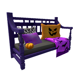 Halloween Spooky Bench - Purple