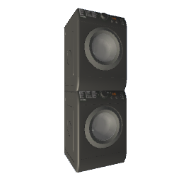 Stacked Washer & Dryer - Black