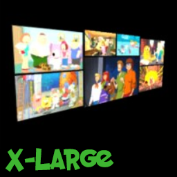 Cartoon TV Screen Wall - XL