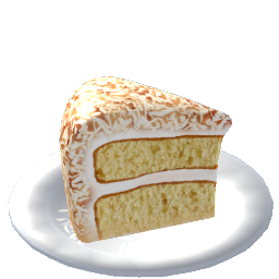 Disney Coconut Cake Slice