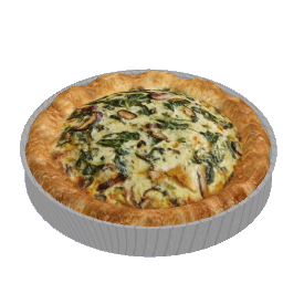 Mushroom & Spinach Pie - Whole