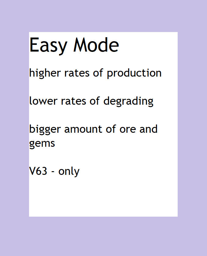Easy Mode (ea63 - EA V63)