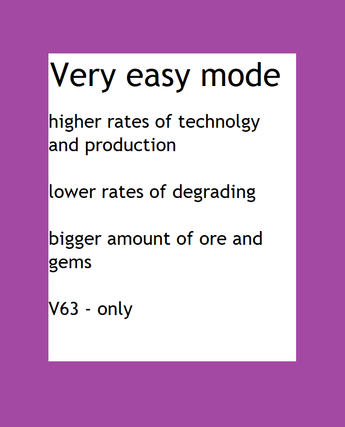 Very Easy Mode (ea63 - EA V63)