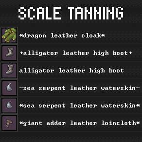 Scale Tanning
