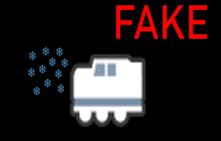 Fake Waggon Schnee