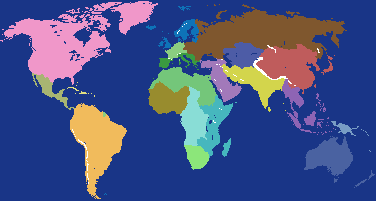 Subregions of Earth