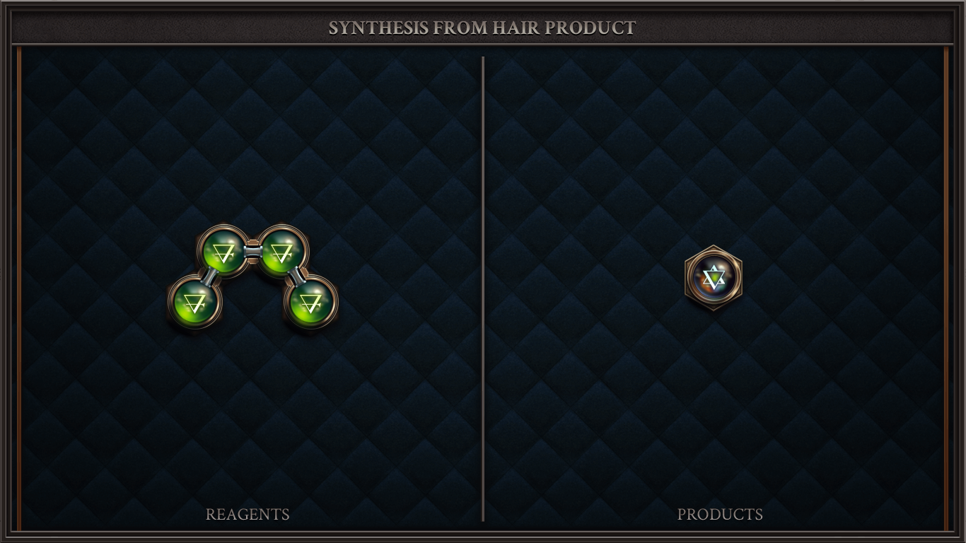 SYNTHESIS FROM HAIR PRODUCT