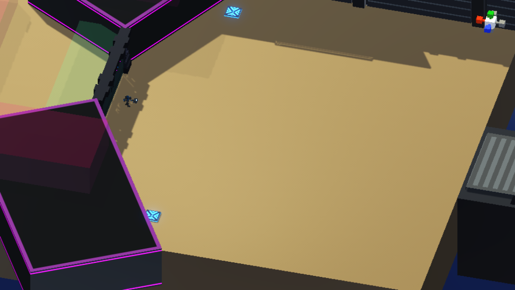Pillars and a door