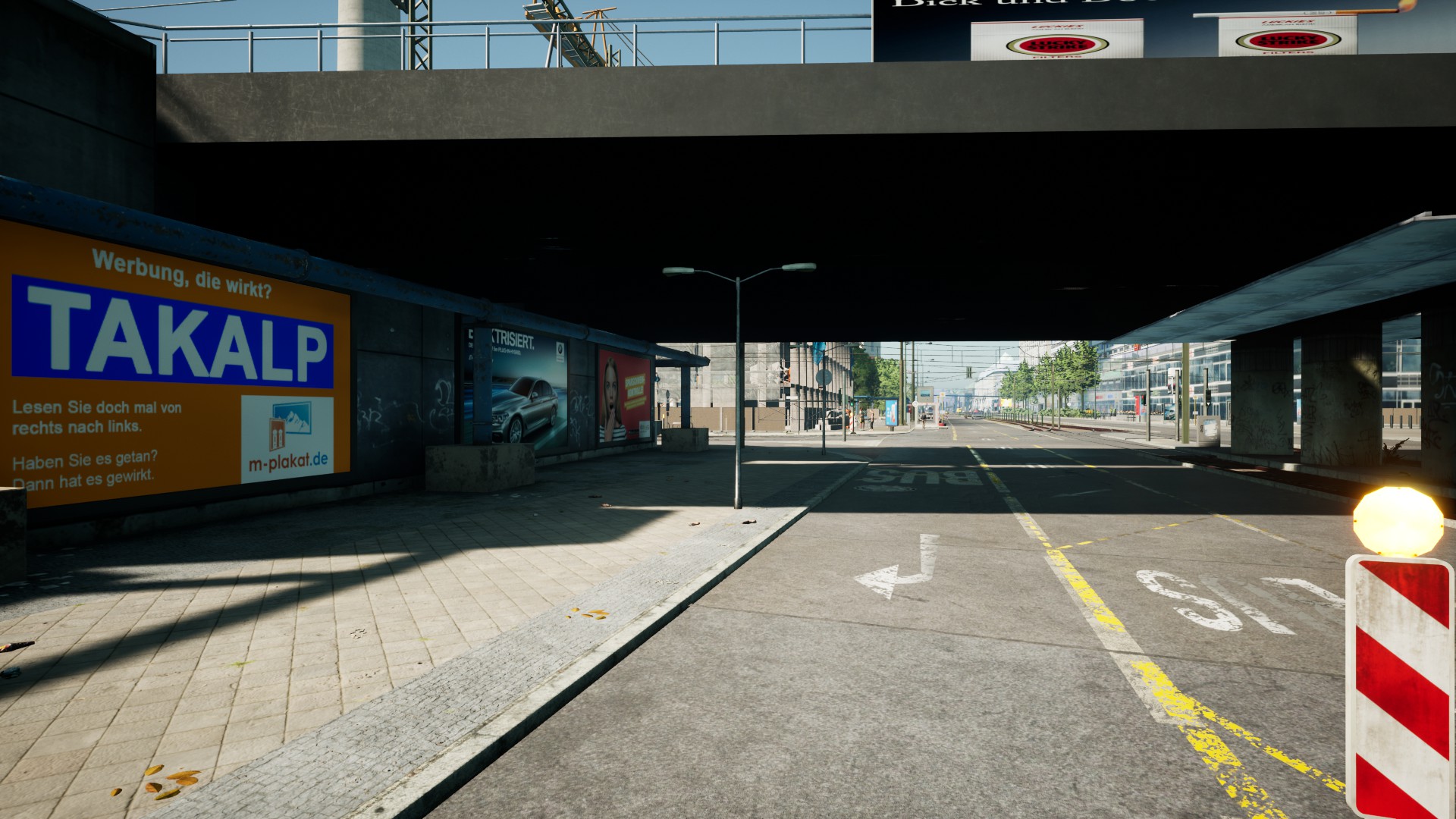Authentic posters and advertising columns