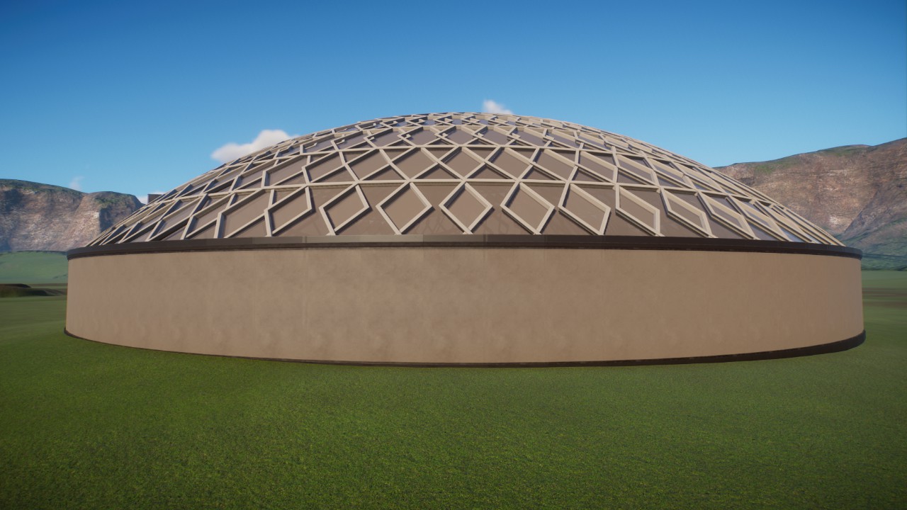 Empty dome incl. 4 walkthrough exhibits | by DeLadysigner