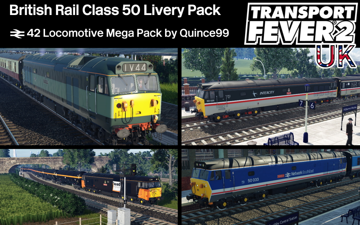 British Rail Class 50 (Livery Pack)
