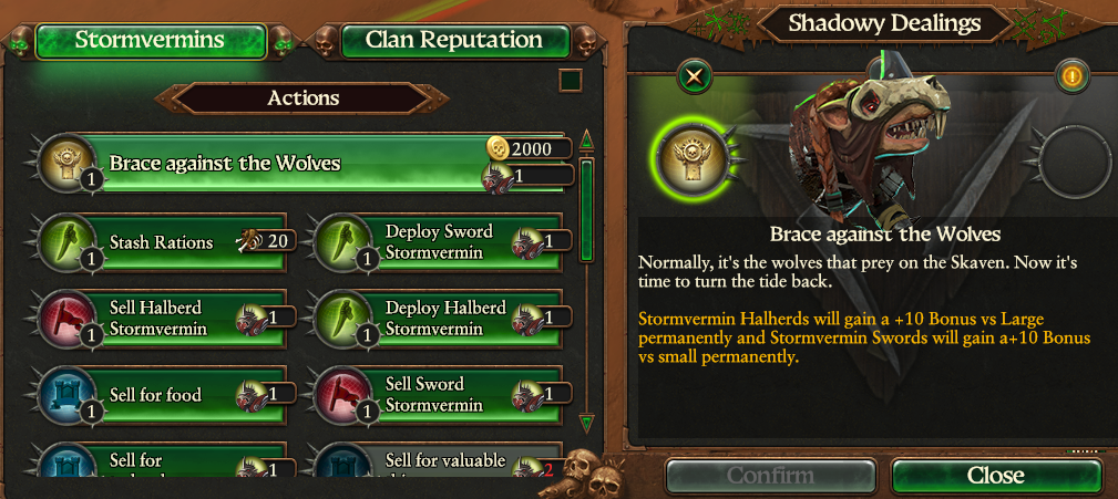 Stormvermin Training & Deploying feature for Tretch (Requires Shadow and the Blade DLC)