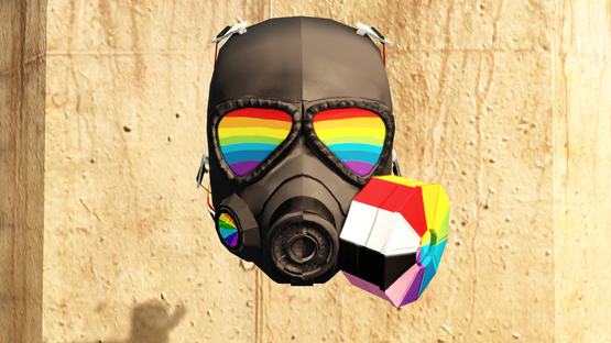 Gas Mask: Rainbow (Free Drop)