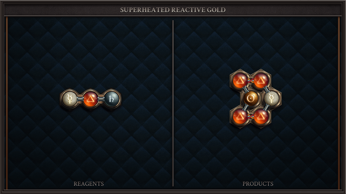 SUPERHEATED REACTIVE GOLD