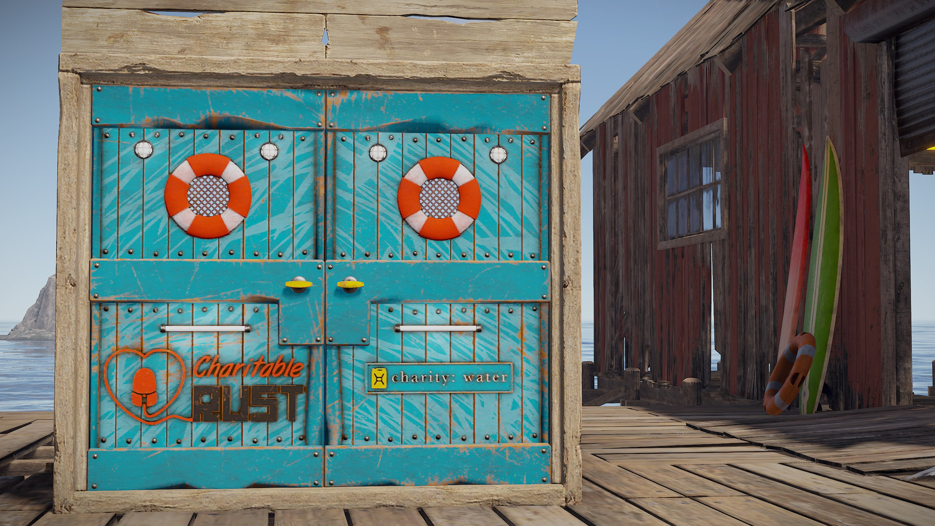 Charitable Rust 2023 Wooden Double Door