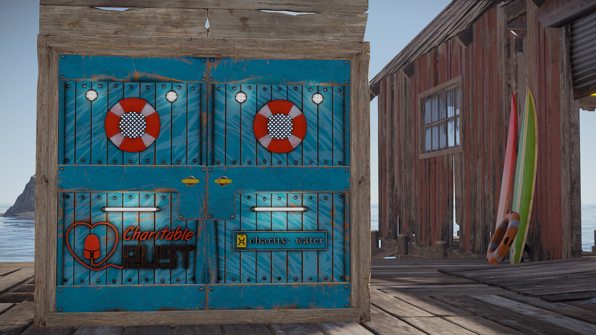 Charitable Rust 2023 Wooden Double Door