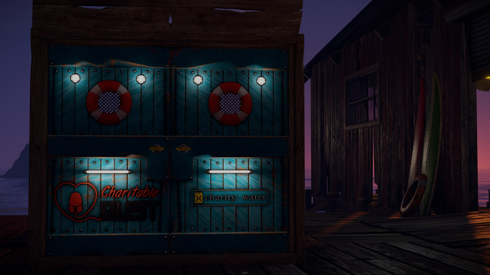 Charitable Rust 2023 Wooden Double Door