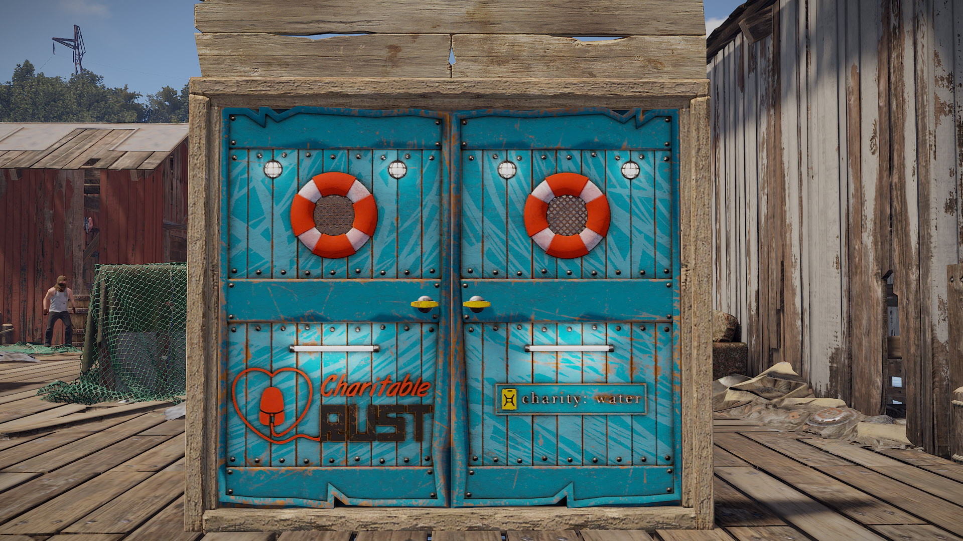 Charitable Rust 2023 Wooden Double Door