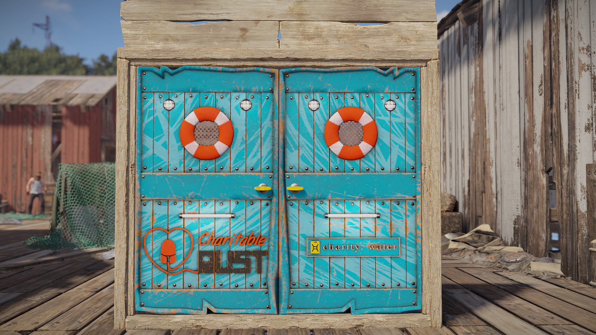 Charitable Rust 2023 Wooden Double Door