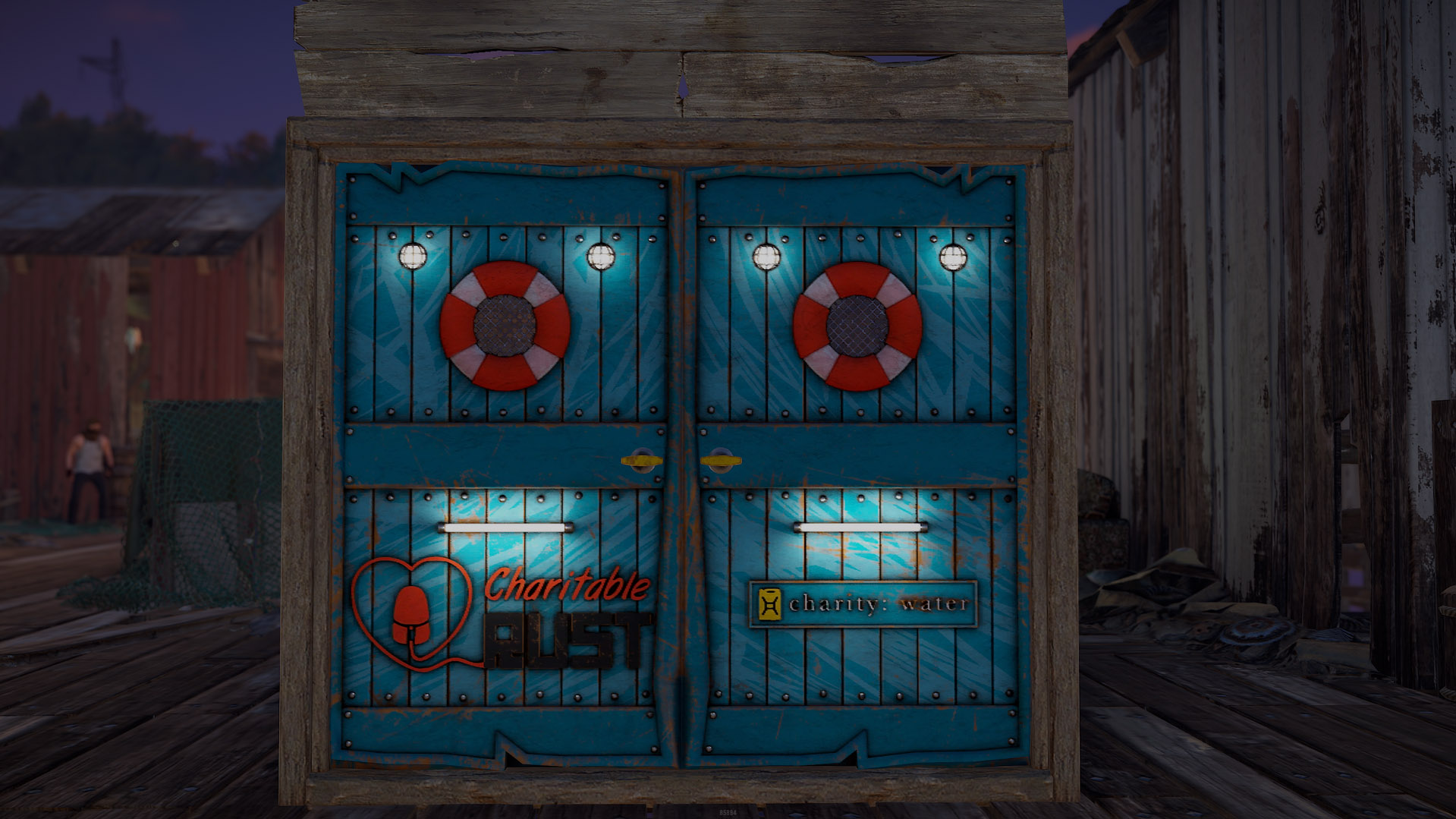 Charitable Rust 2023 Wooden Double Door