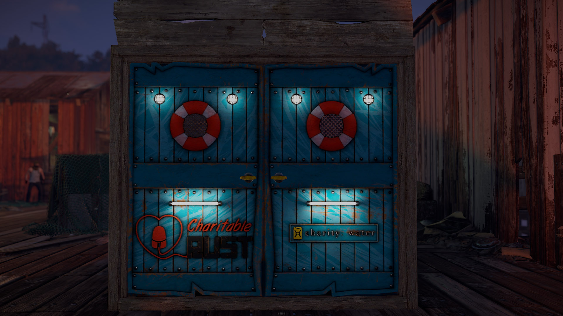 Charitable Rust 2023 Wooden Double Door