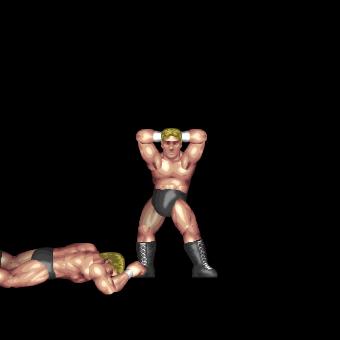 Hip Swivel & Muscle Bomb Press