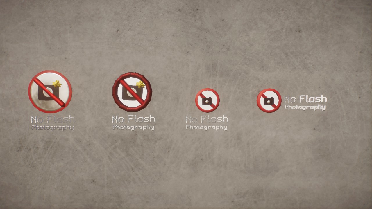 No flash photography signs - By Toves