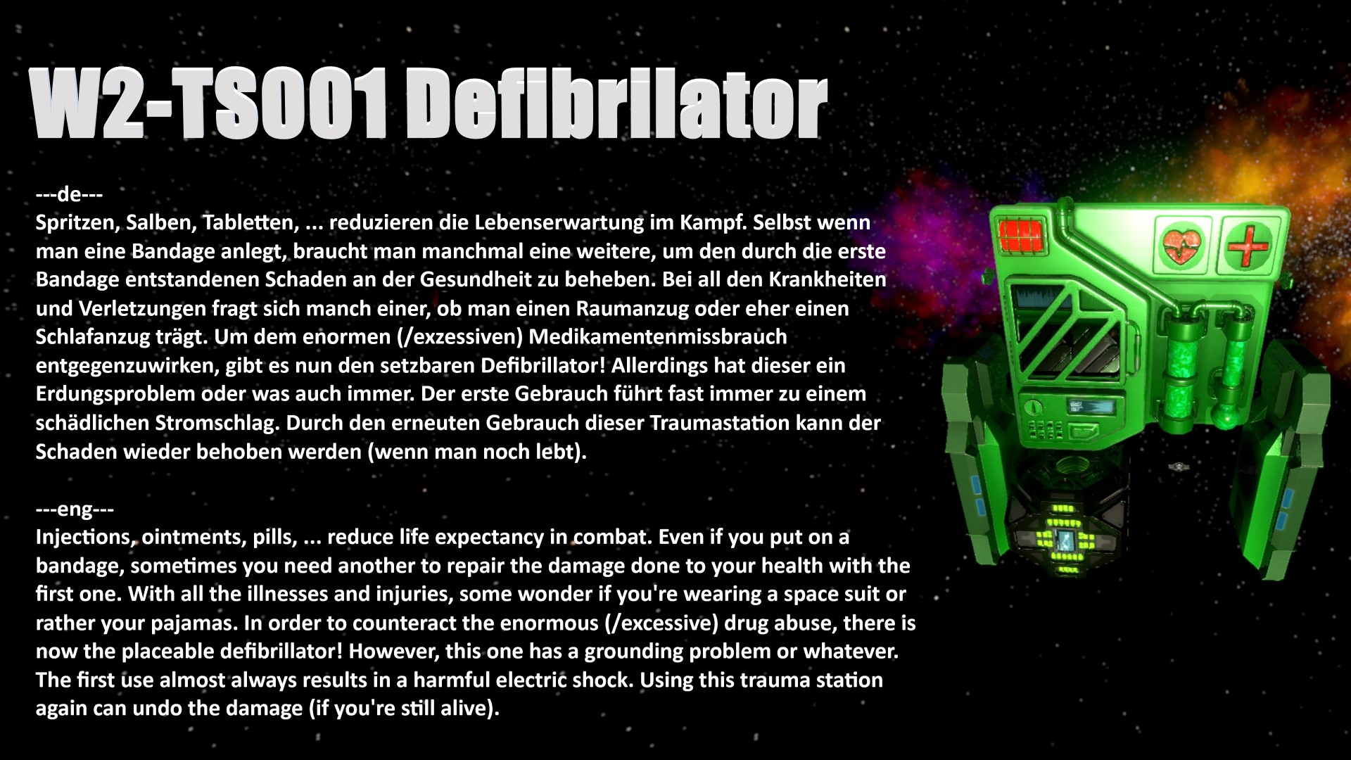 01W2-TS001 Defibrilator