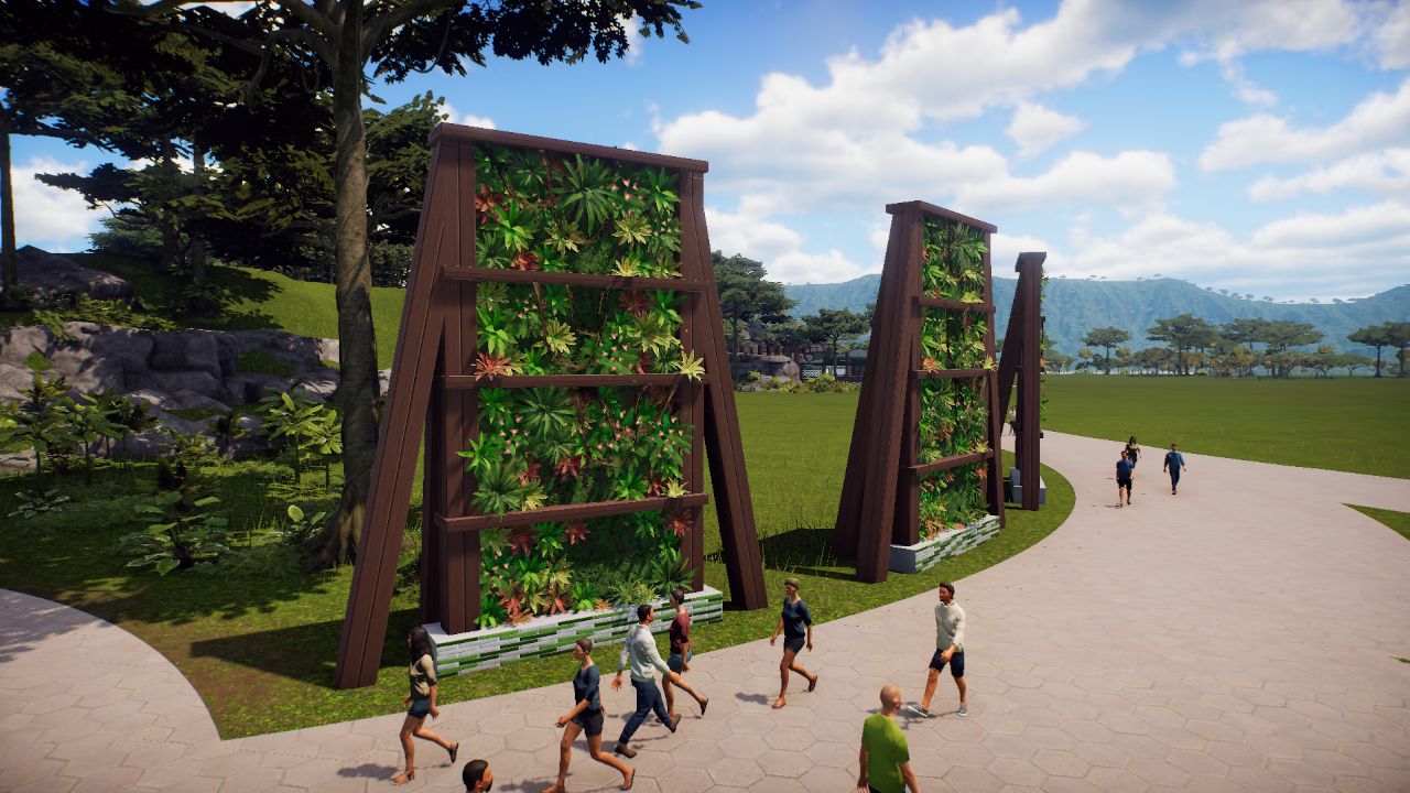Tall Bromiliad Wall