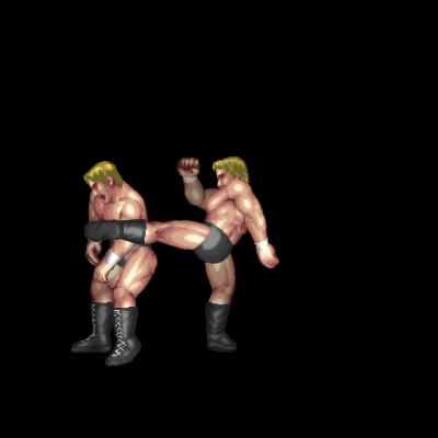 Middle Kick B (back grapple)