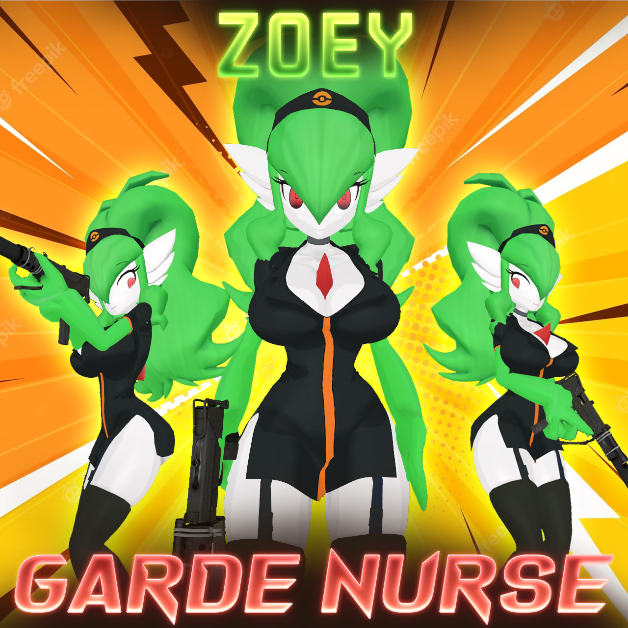 [COMM] Pokemon: Nurse Gardevoir - Zoey

